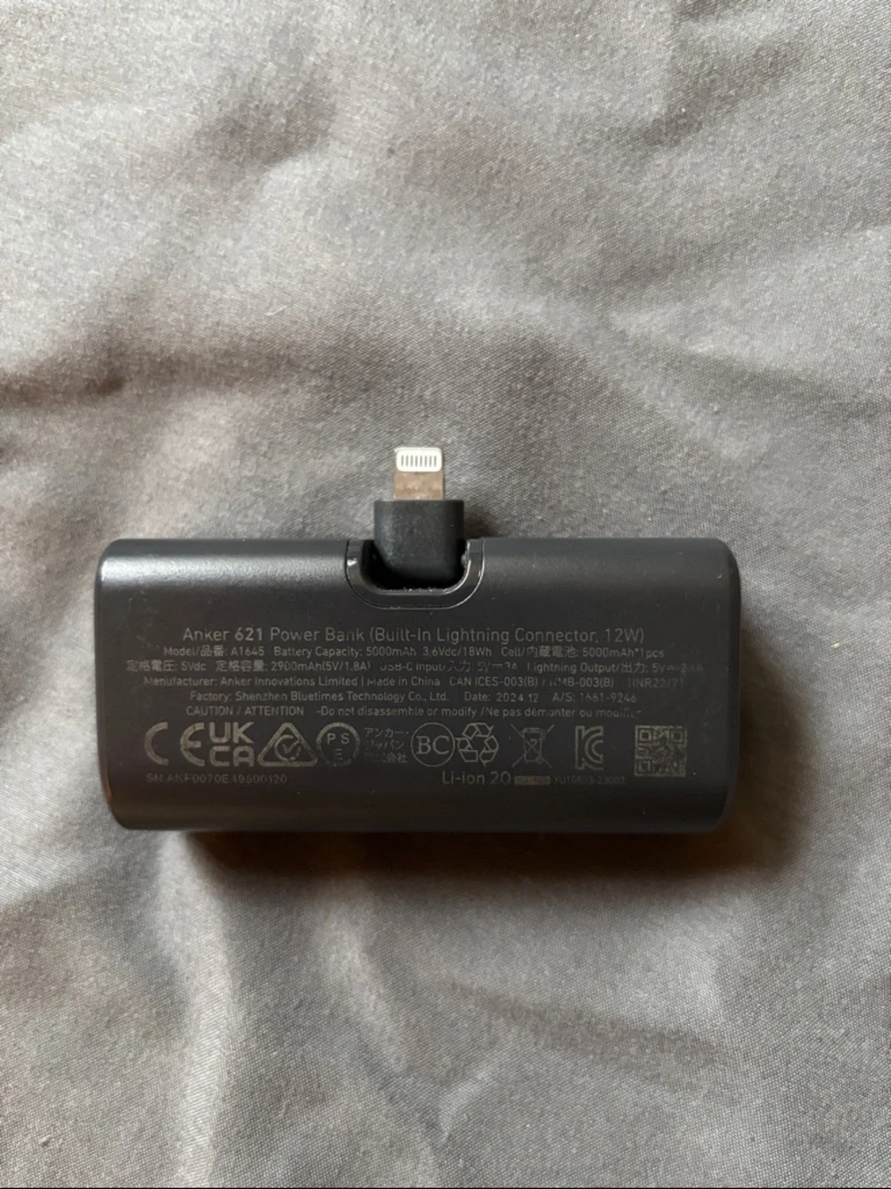 Anker Portable Power Bank iPhone- Charcoal Black Finish